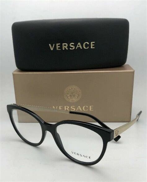 Brand New Authentic Versace Eyeglass 3237 Black GB1 Size 54 